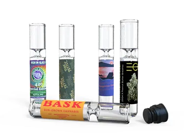 Product image of Pre-Packs, 3.5" American Chillum One-Hitter w/ Smellproof Cap
