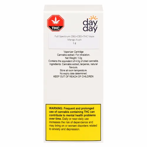 Mango Kush Full Spectrum - DayDay - 510 Cartridges