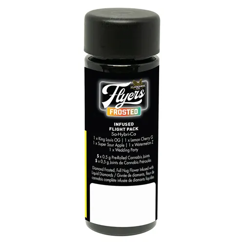 Flyers Frosted Infused Flight Pack - Claybourne - Variety Infused Pre-Rolled