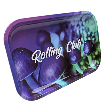 Product image of Rolling Club, Magical Mushrooms Metal Rolling Tray
