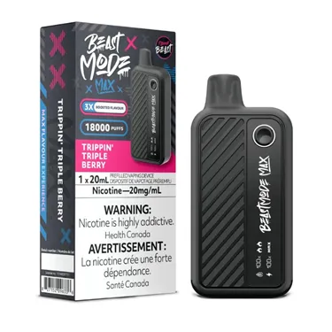Product image of Trippin' Triple Berry - Flavour Beast Mode Max - Disposable