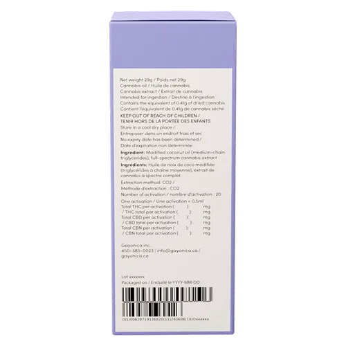 Purple Moon THC:CBD:CBN Full Spectrum - Jublee - Ingestible Oils