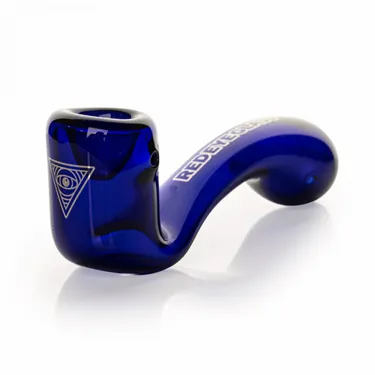 Product image of Red Eye Glass, 5" Sherlock Hand Pipe w/ Ash Catcher