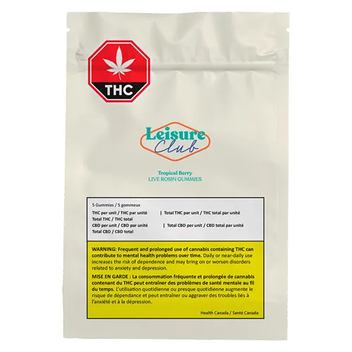 Live Rosin Tropical Berry - Leisure Club - Gummies