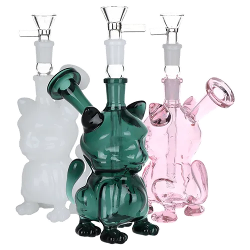 Product image of 6" Purr-haps It's A Cat Glass Water Pipe