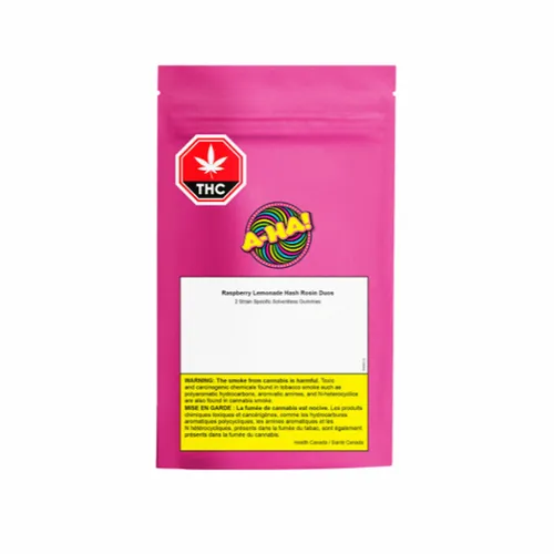 Raspberry Lemonade Hash Rosin Duo - A-ha! - Gummies