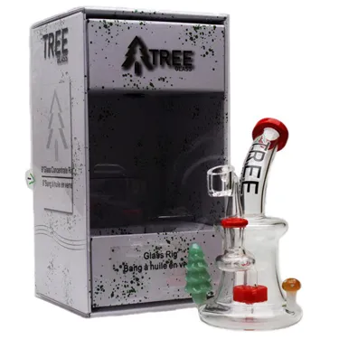 Product image of Tree Glass, 9" Circ Glass Concentrate Rig