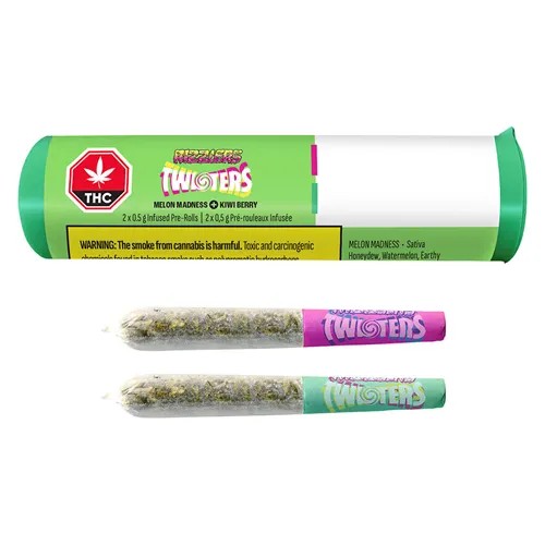 Twisters Melon Madness & Kiwiberry - Rizzlers - Variety Infused Pre-Rolled