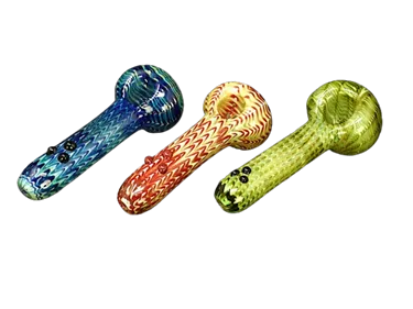 Product image of 4.5" Snake Skin Marble Glass Hand Pipe