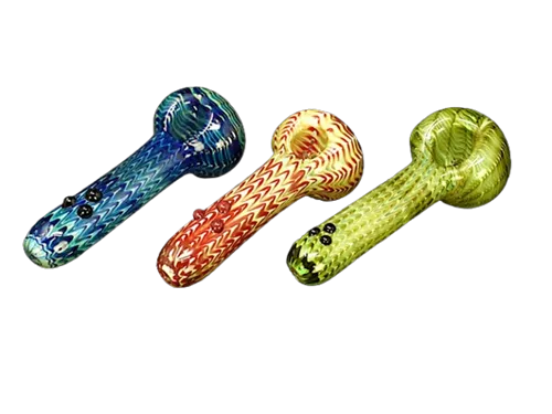 Product image of 4.5" Snake Skin Marble Glass Hand Pipe