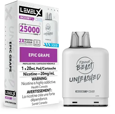 Product image of Epic Grape - Flavour Beast Unleashed x Level X G2 Boost - Pod