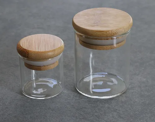 Product image of SMKHouse, Glass Stash Jar w/ Wood Lid