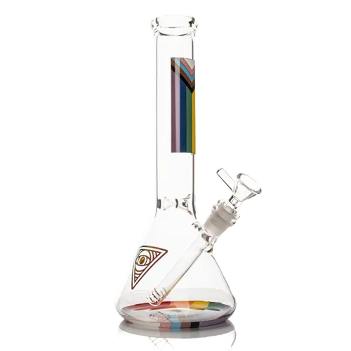 Product image of Red Eye Glass, 12" All Inclusive Beaker Base Water Pipe