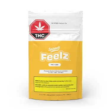 Product image of Pineapple Starfruit THC+CBG - Spinach Feelz - Gummies