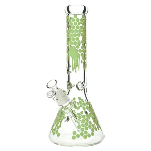 Product image of Arsenal, 14" 7mm Glow-in-the-Dark Honeycomb Beaker