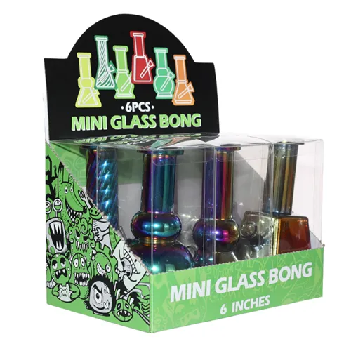 Product image of Arsenal, 6" Prism Blast Mini Glass Bong