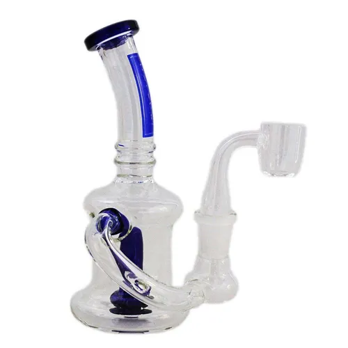 Product image of Borosci, 6" Circ Recycler Glass Concentrate Rig with Banger
