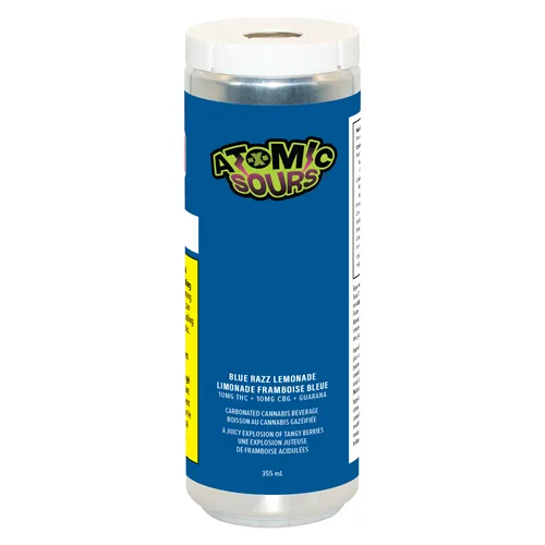 Blue Razz Lemonade - XMG Atomic Sours - THC Drinks