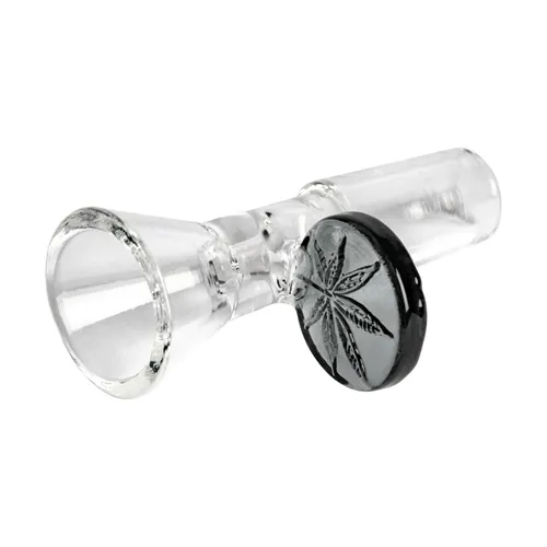 Product image of Red Eye Glass, 14mm Cone Pull-Out with Leaf