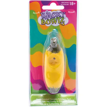 Product image of Wacky Bowlz, Banana Ceramic Pipe