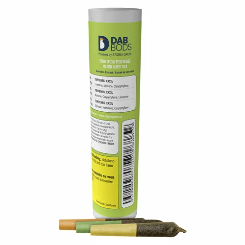 Product image of Citrus Variety Pack Infused - Dab Bods - Pre-Rolled