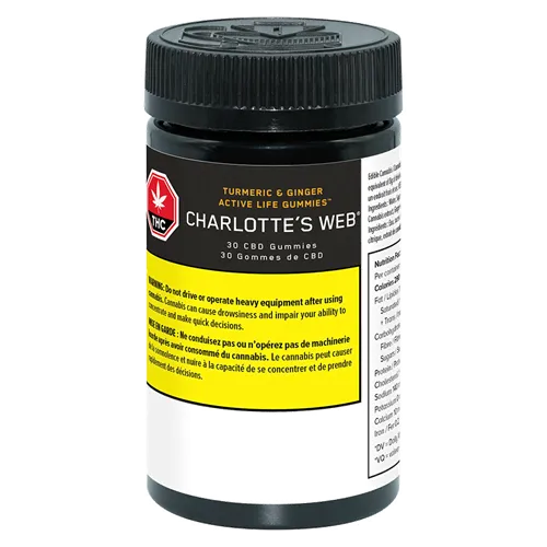 Turmeric & Ginger Active Life - Charlotte's Web - Gummies