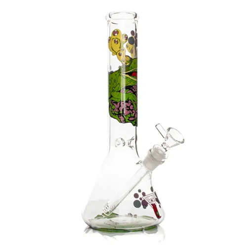Product image of Red Eye Glass, Brain Frog Beaker Base Water Pipe