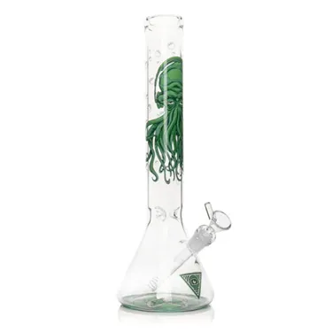 Product image of Red Eye Glass, 15" Glow-in-the-Dark Water Pipe