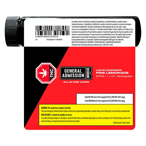 Liquid Diamonds Pink Lemonade - General Admission - Disposables