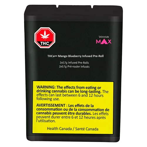 THCa∞ Mango Blueberry Infused - Weed Me Max - Infused Joints