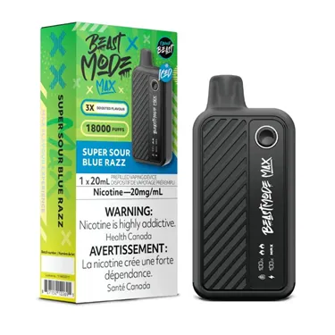 Product image of Super Sour Blue Razz - Flavour Beast Mode Max - Disposable