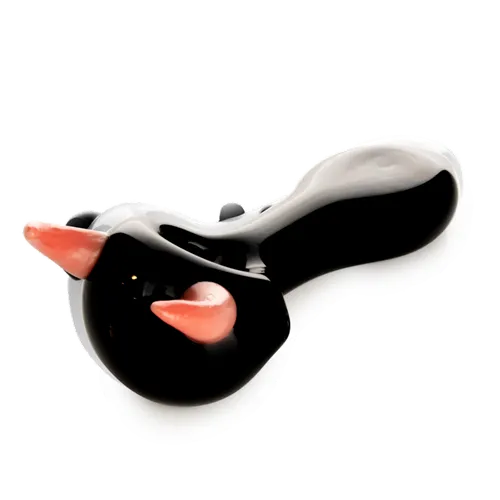 Product image of Red Eye Glass,  4.5" Horn Hand Pipe w/ Flat Mouthpiece