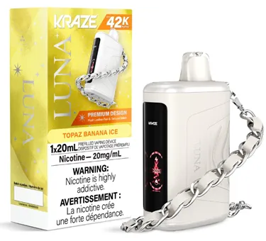 Product image of Topaz Banana Ice - Kraze Luna - Disposable