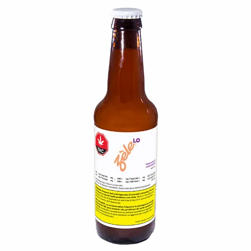 Peach Haze Sativa Craft Soda - Zèle LO - THC Drinks
