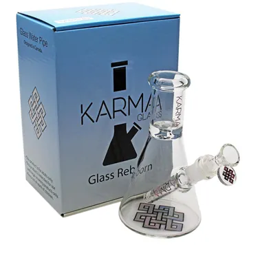 Product image of Karma, 7" Good Karma Mini Beaker Glass Bong