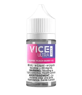 Product image of Poppin' Peach Berry Ice Salt Nic - Vice Ultra - E-Liquid