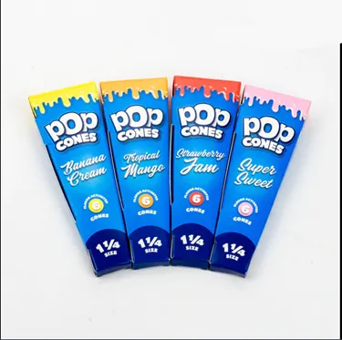 Product image of Pop Papers, Tropical Mango Unbleached Pre-Rolled Cones