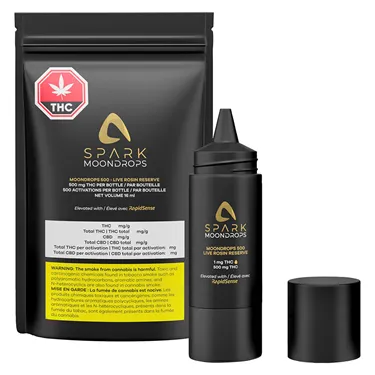 Product image of SPARK THC Moondrops 500: Live Rosin Reserve - Aspire - Coffee, Tea & Dissolvable