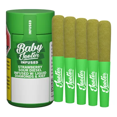 Product image of Baby Jeeter Infused Strawberry Sour Diesel - Jeeter - Infused Joints