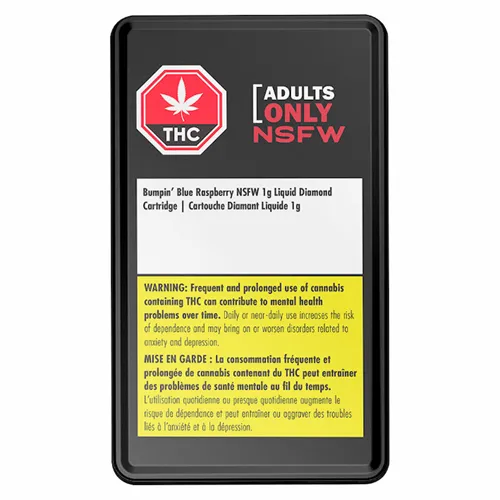 Bumpin' Blue Raspberry NSFW Liquid Diamond - Adults Only - 510 Cartridges