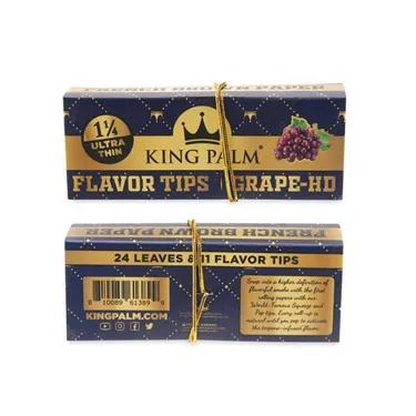 Product image of King Palm, French Brown Rolling Papers w/Flavoured Tips