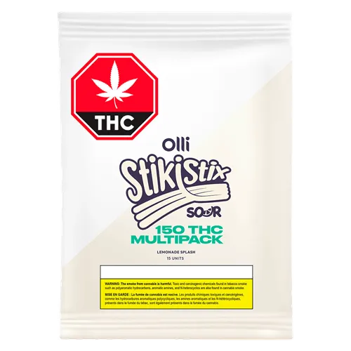 150 THC Multipack Lemonade Splash - Olli StikiStix - Gummies