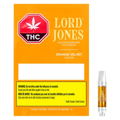 Orange Velvet Liquid Diamonds x Live Resin - Lord Jones - 510 Cartridges