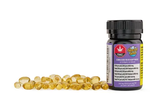 Product image of CBN:CBD Softgels - Glacial Gold - Capsules