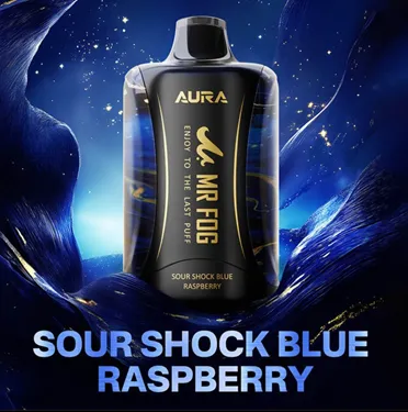 Product image of Sour Shock Blue Raspberry - MR FOG x AURA - Disposable