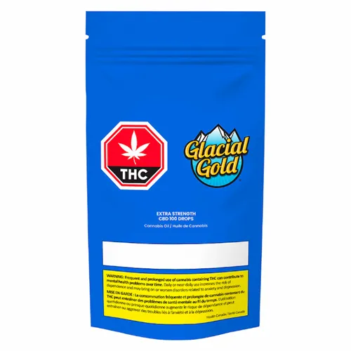 Extra Strength CBD 100 Drops - Glacial Gold - Ingestible Oils