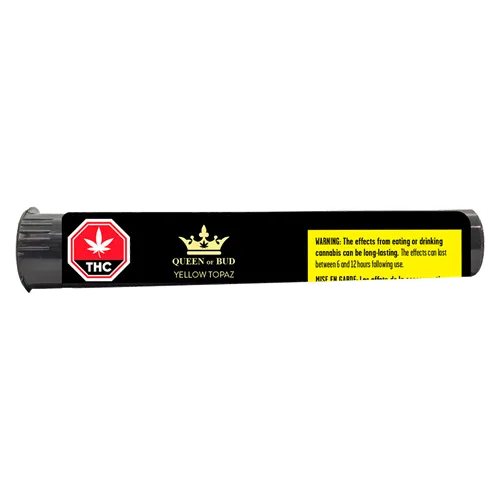 Yellow Topaz Live Rosin Chamomile Petal Blunt - Queen of Bud - Infused Blunt