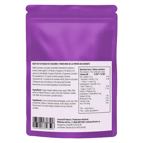 Midnight Berry Dreamland 2:1:1 CBN:CBD:THC - Portals Hi-Bursts - Gummies