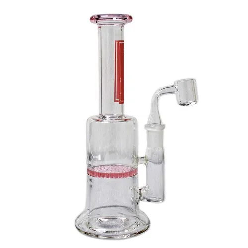 Product image of Borosci, 7" Honeycomb Glass Concentrate Rig with Banger