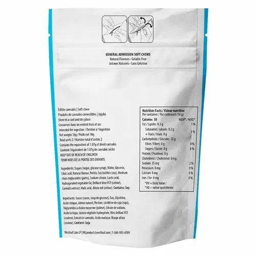 Blue Rocket THC Soft Chew - General Admission - Gummies